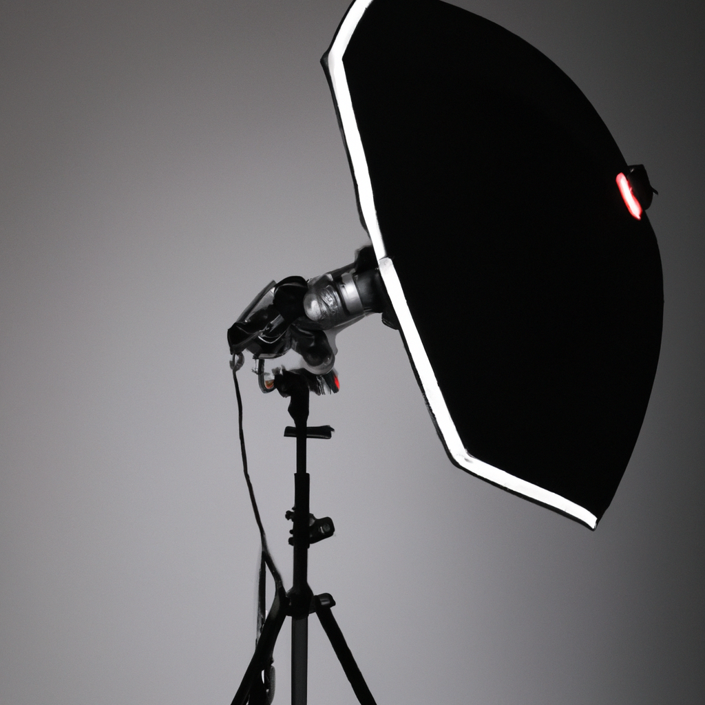 Studio Primyra à Papeete — éclairage diffus, cyclorama blanc, objectif et réflecteurs — image générée